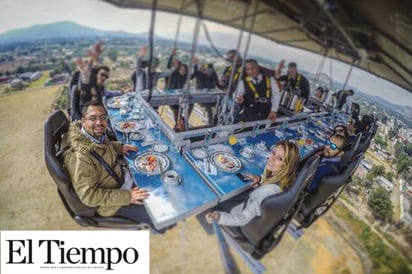 Se deslinda ‘Dinner in the sky de restaurante ‘En las nubes’