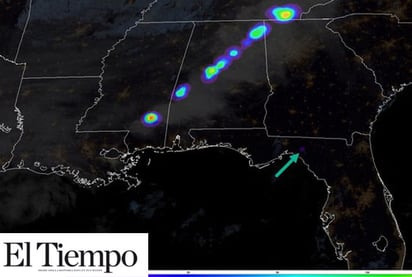 Captan caída de meteorito en cielo de Gainesville, Florida