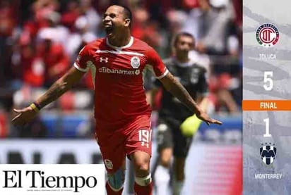 Toluca logra goleada