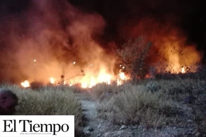 Psicosis en Colinas por fuerte incendio