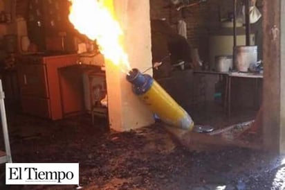 Tanques de gas pueden explotar por el calor