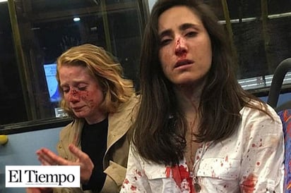 Golpean brutalmente a azafata y su novia en autobús de Londres, querían obligarlas a besarse