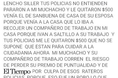 Denuncian por redes sociales extorsión policiaca