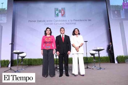 Aspirantes a la presidencia del PRI se enfrentan en debate