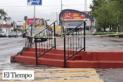 Choques por las lluvias en Zona Centro