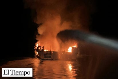 Recupera a Guardia Costera 4 cuerpos del barco incendiado en California