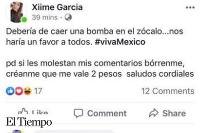 Suspende Interjet a piloto que sugirió tirar bomba en el Zócalo