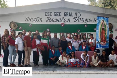 Celebran Grito de Independencia la secundaria 3 “Martín González”