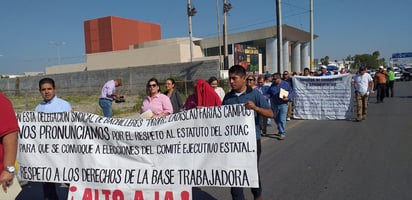 Protestan para la renovación de comité sindical de la UAdeC