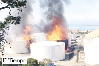 Se registra explosión e incendio en refinería