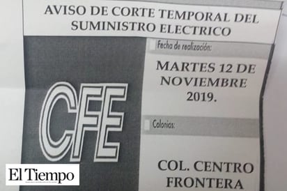 Cortará CFE la ‘luz’ en la zona centro