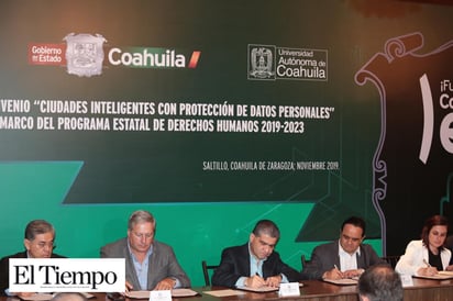 Firma convenio ‘ciudades inteligentes con Protección de Datos Personales’