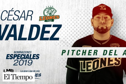 César Valdez pitcher del año