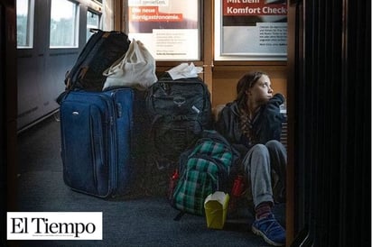 ‘Se la voltean’ a Greta Thunberg: tuitea que viajó en un tren abarrotado y la empresa afirma que estaba en primera clase