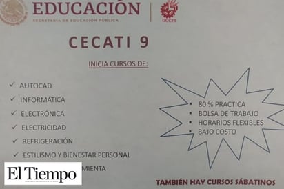 Ofrece CECATI 7 cursos