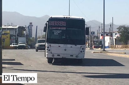 Incumple transporte público con rutas