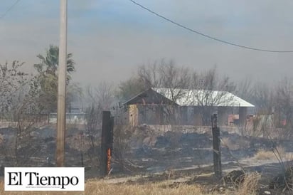 Arrasa fuego con pastizales  y desaloja PC a 7 viviendas