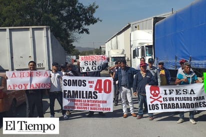 Marchan en protesta los  extrabajadores de IFESA