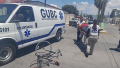 Taxista arrolla a ciclista en la colonia Roma de Frontera