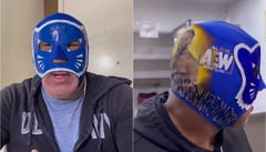 VIDEO: Blue Panther y su espectacular máscara que utilizará para enfrentar a un leyenda de WWE
