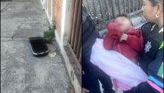 Abandonan dentro de una maleta a niño de 2 años en Puebla