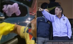 Emilio Azcárraga regala su chamarra del América en pleno tránsito saliendo del Estadio Azteca