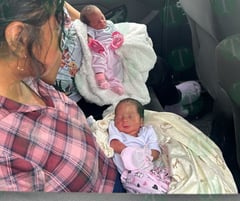 Romina, Sinaí y Ema son las trillizas recién nacidas en Monclova