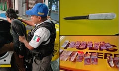Detienen a adolescente por asalto con cuchillo en una tienda de conveniencia en Monterrey
