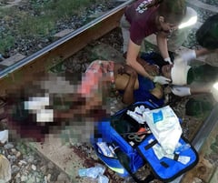 Presunto ladrón de chatarra pierde la vida tras ser mutilado por el tren en ciudad Frontera 
