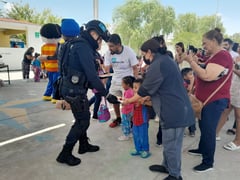 Festeja Policía Estatal a las niñas y niños de Coahuila