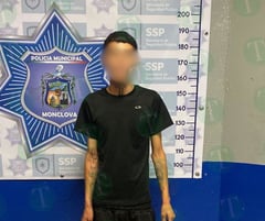 Joven fue detenido por consumo de drogas en vía pública en Monclova