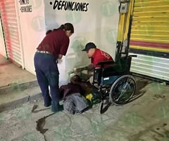 Hombre en silla de ruedas alarma a vecinos de la colonia Hipódromo de Monclova 