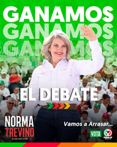 ¡Victoria en el Debate! Norma Treviño Galindo destaca en el Debate para la Presidencia Municipal