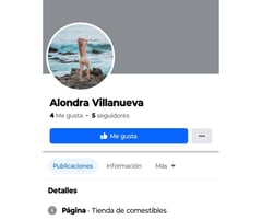 Ciberdelincuentes utilizan cuenta falsa de Alondra Villanueva para estafar a internautas