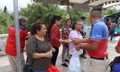 Activan operativo de hidratación en zona centro de Ciudad Victoria, Tamaulipas