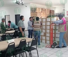 Boletas electorales llegan al distrito 03 custodiadas por Ejército