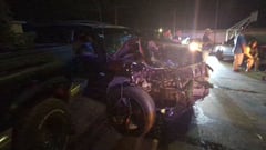 Accidente vial deja 2 heridos y 3 vehículos dañados