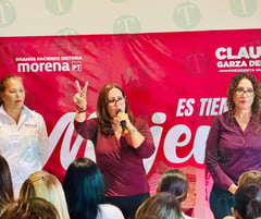 Candidata de Morena dice se prepara para defender el voto y su triunfo el 2 de junio