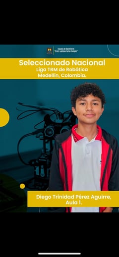 Con 15 años de edad viajará a un concurso de robótica en Colombia