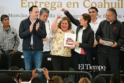 La presidenta Claudia Sheinbaum en su visita a Monclova como parte de su agenda de trabajo en Coahuila