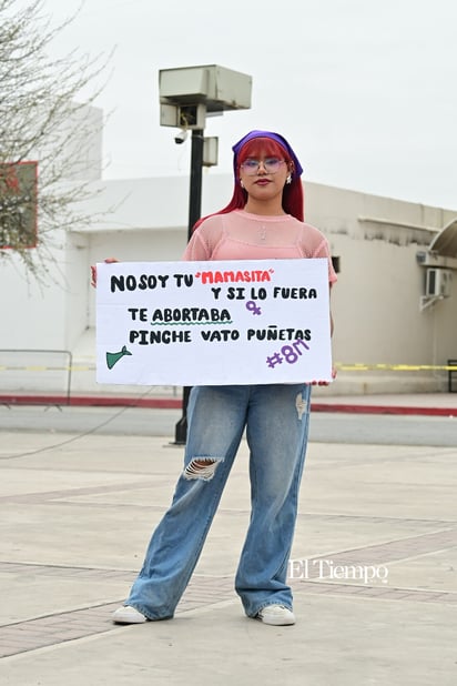 Mujeres de Monclova se concentran por igualdad y justicia