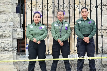 Mujeres de Monclova se concentran por igualdad y justicia