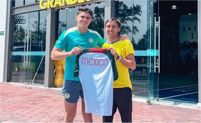 América presume visita de Emiliano Hernández, atleta olímpico mexicano