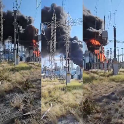 Alarma incendio en los patios de la Carboeléctrica José López Portillo, Nava