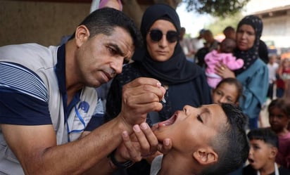 Concluye primera fase de vacunación de polio en Gaza