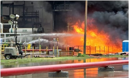 Reportan incendio en Refinería de Salina Cruz, Oaxaca