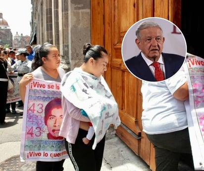 AMLO expresa su solidaridad con los padres de los 43 normalistas de Ayotzinapa