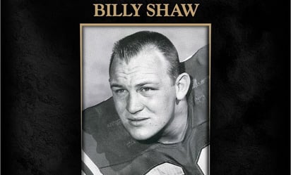 Billy Shaw, leyenda de la NFL pierde la vida a los 85 años de edad