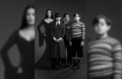 Revelan un primer vistazo de la familia Addams de Tim Burton