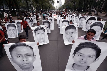 Ruta y horario de la marcha por los 8 años de la desaparición de los 43 normalistas de Ayotzinapa